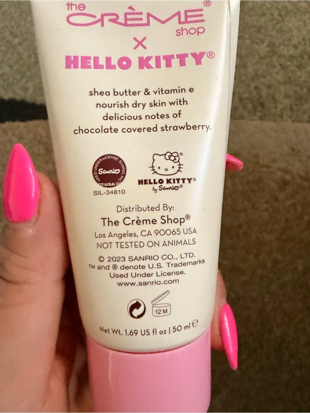 The Crème Shop x Hello Kitty Pink Moisturizing Hand Crème